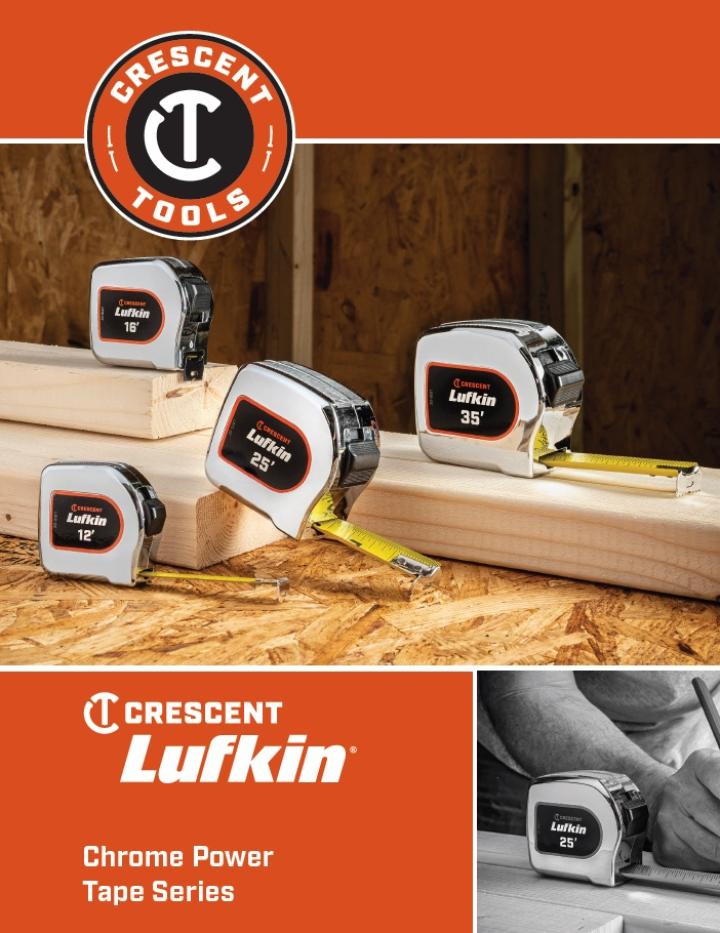 Lufkin 25'メジャー（巻き尺）CHROME CLAD C210 Crescent Lufkin Chrome Power Tapes | Crescent Tools